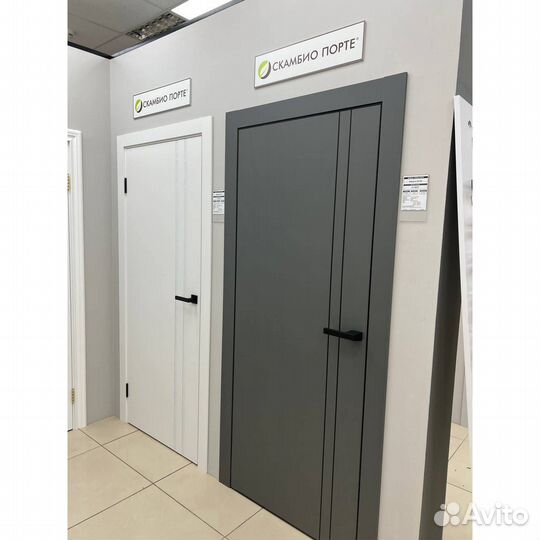 Межкомнатная дверь PX-3 AL кромка с 4-х ст. Дуб скай белый со стеклом