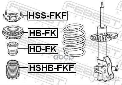 Отбойник переднего амортизатора honda civic FK