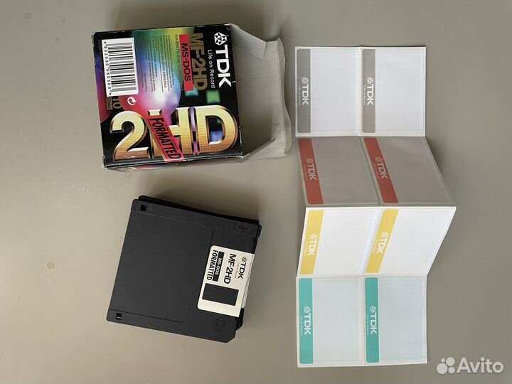 Дискеты TDK MF-2HD MS-DOS 8 штук