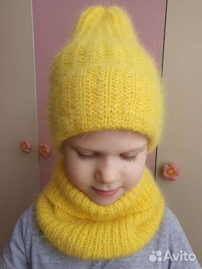 Комплект шапка и снуд