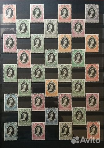 Британские Кол., Елизавета II, коронация 1953, MNH