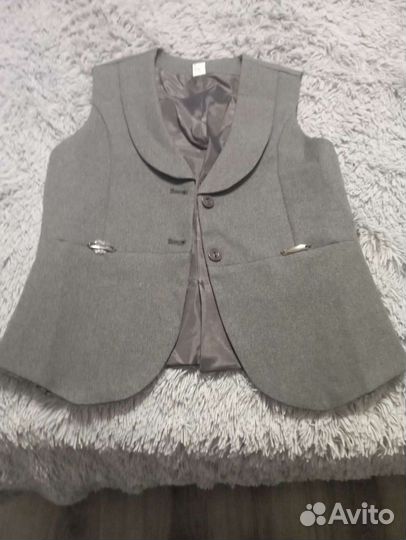 Школьная форма для девочки 146 серая