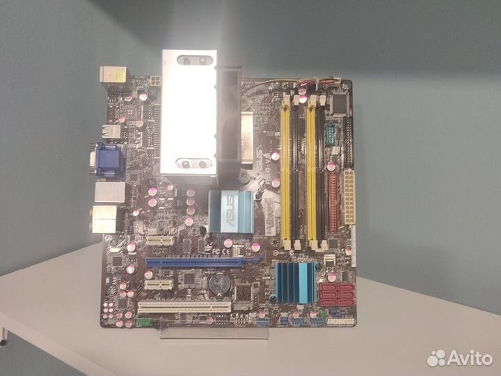 Комплект 775 Asus P5Q-VM + Xeon E5450