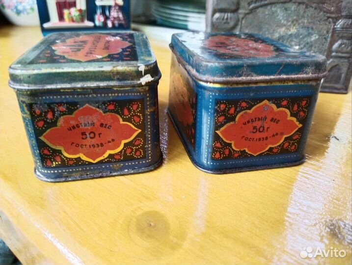 Жестяные банки для чая