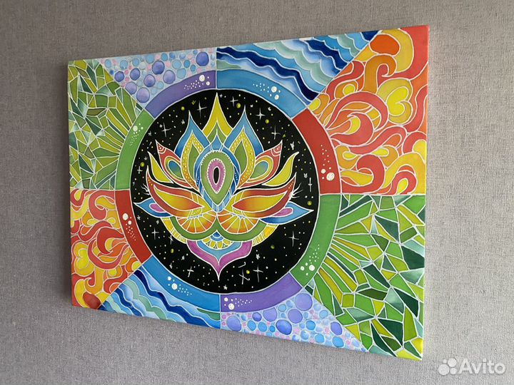 Картина. Холодный батик