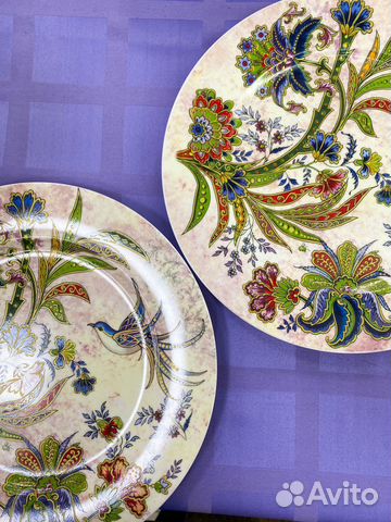 Тарелки фарфоровые «Колибри» новые