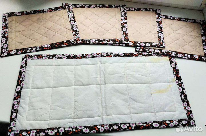 Набор сервировочных салфеток хлопок ручная работа