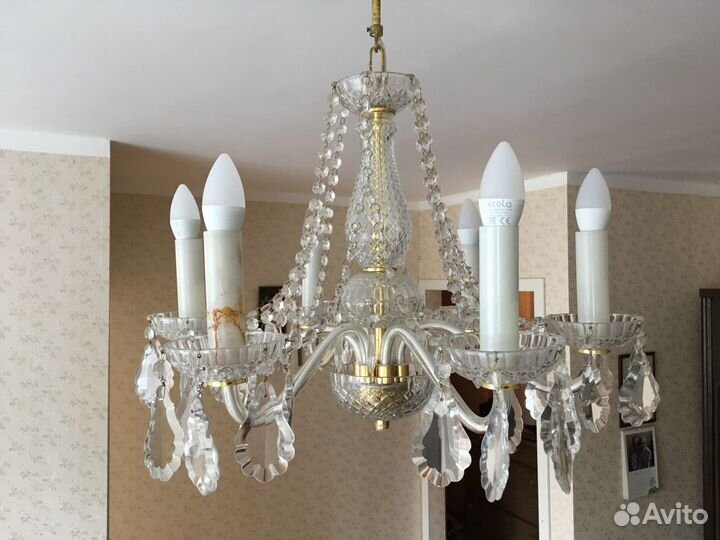 Люстра хрустальная, производство Чехия