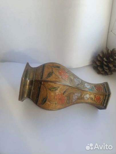 Ваза латунь