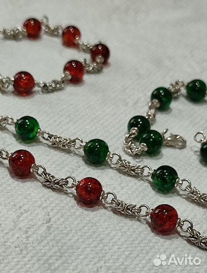 Браслет с янтарем