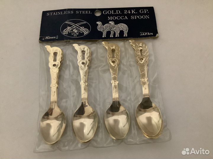 Ложечки кофейные 12штук,позолоченные