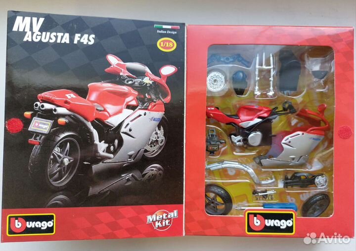 Сборная модель мотоцикла MV Agusta F4S 1:18