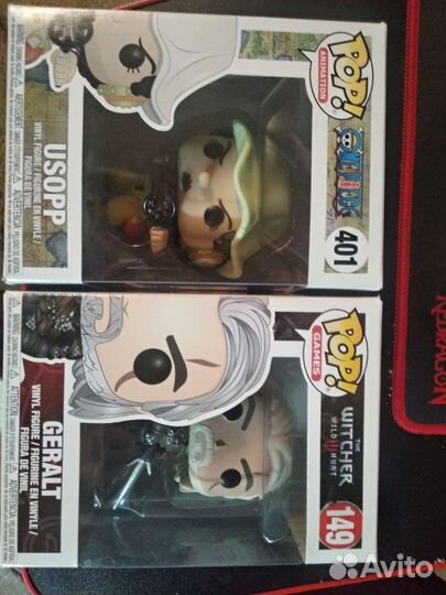 Funco pop usopp, geralt