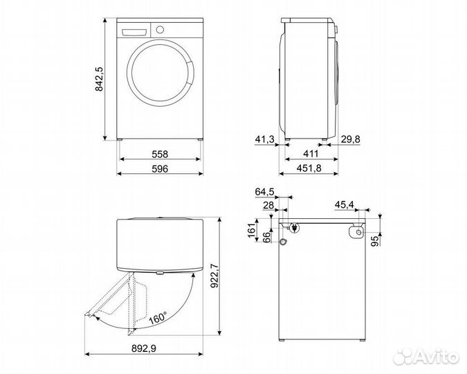 Стиральная машина Smeg WM3T60CRU