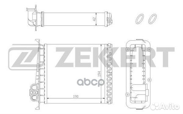Радиатор отоп. Volvo 850 91- C70 97- S70 96