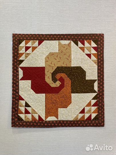 Лоскутное панно на стену 