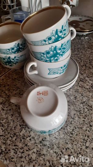 Чашки с блюдцемссср