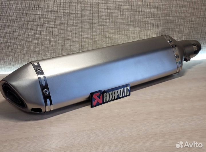 Глушитель Akrapovic 470 мм прямоток на мотоцикл