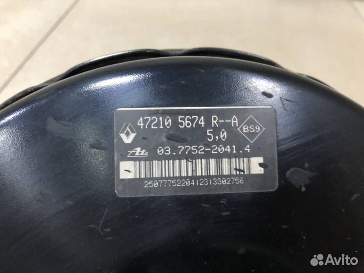 Усилитель тормозов вакуумный Renault Sandero 2009-2014