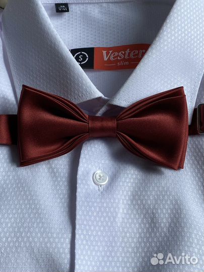 Галстук бабочка бордовый «элси»