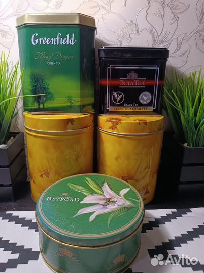 Жестяные банки для сыпучих продуктов