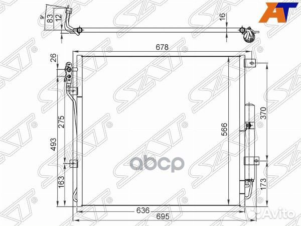 Радиатор кондиционера RRS 5.0 ST-LR05-394-C0 Sat