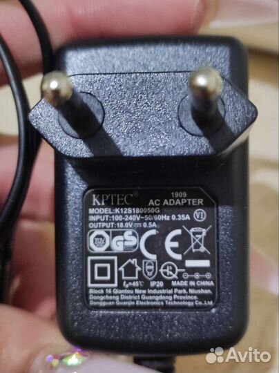 Адаптер Kptec K12S180050G для пылесоса Bosch