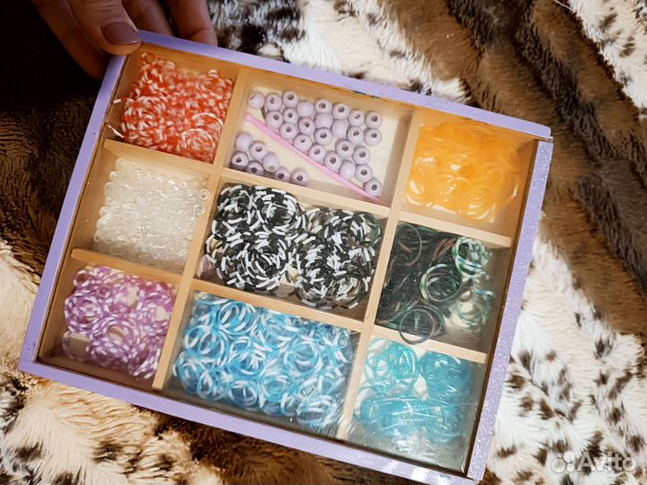 Набор резиночек для плетения 500шт резинки бусины