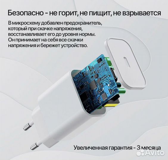 Быстрая зарядка для iPhone 20w