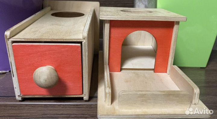 Коробка постоянства с шариком (набор коробок)