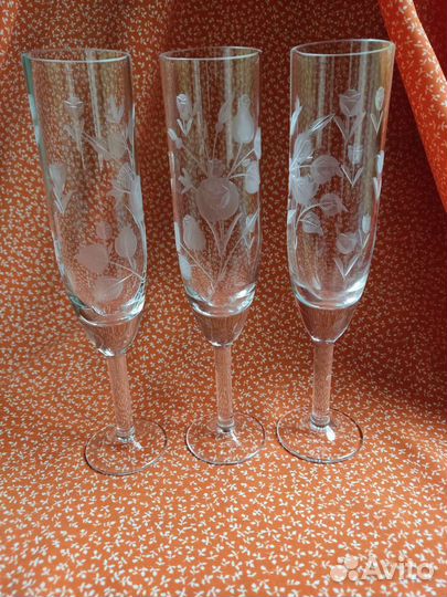 Бокалы хрусталь винтаж