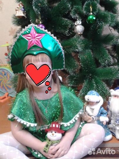 Новогодний костюм для девочки на 4-5л