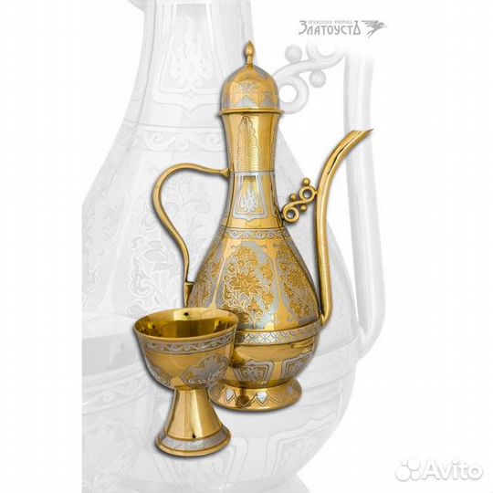 Набор для питья золотой