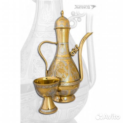 Набор для питья золотой