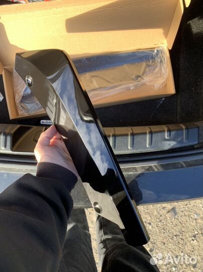 Элероны (сплиттера) новые черные глянцевые