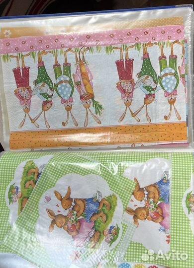 Пасхальные салфетки для декупажа