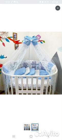 Бортики в детскую кроватку