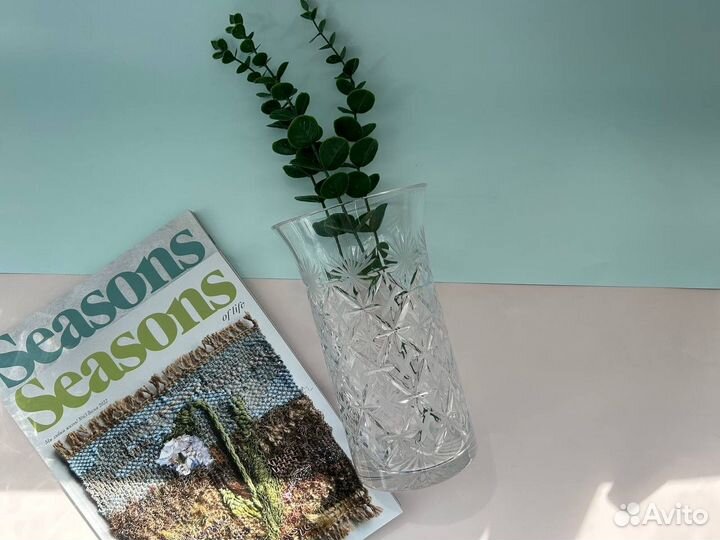 Ваза для цветов хрустальная СССР