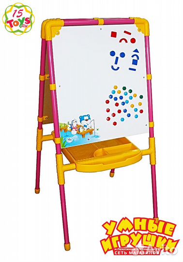 Двусторонний Растущий Мольберт Nika с магн.азбукой