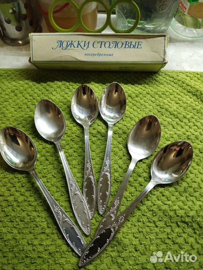 Ложка посеребренная,мельхиоровая