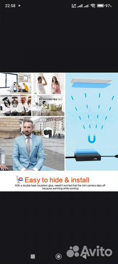 Мини камера wifi ip 4К