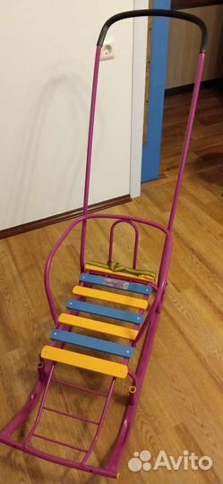 Детские сани с колесами