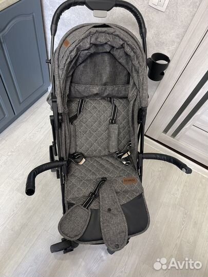 Прогулочная коляска 818 Plus Black Grey