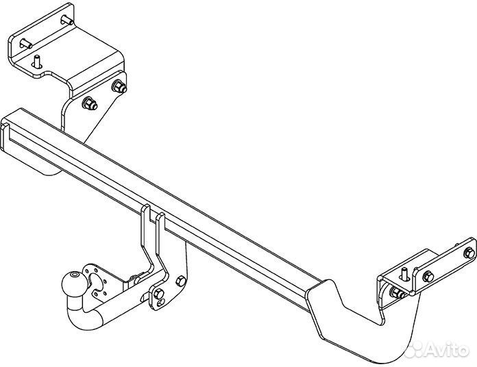 Фаркоп KIA CEE'D WAG (08.2012-2018) (AvtoS KI 26)