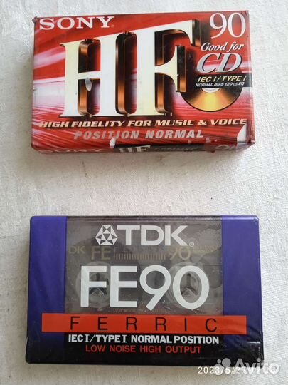 Аудиокассеты новые запечатанные sony и FE90. Торг