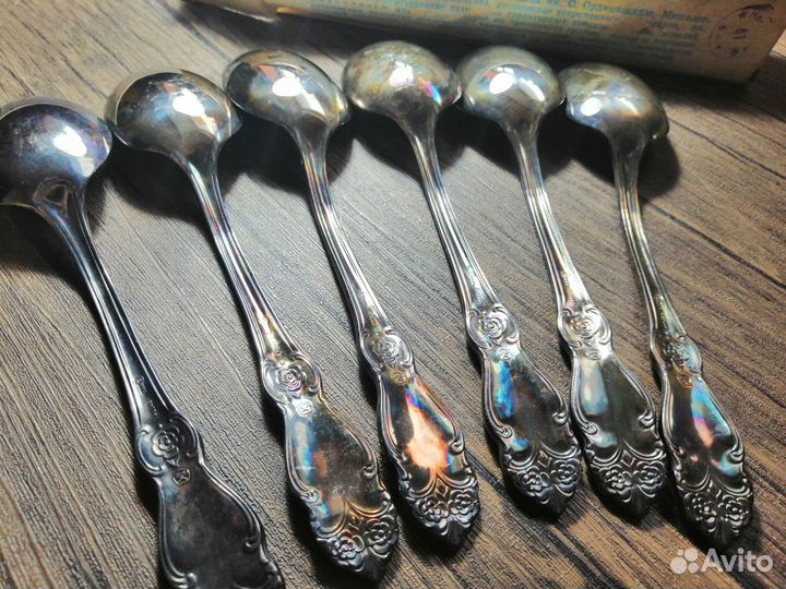 Ложки столовые СССР посеребренные