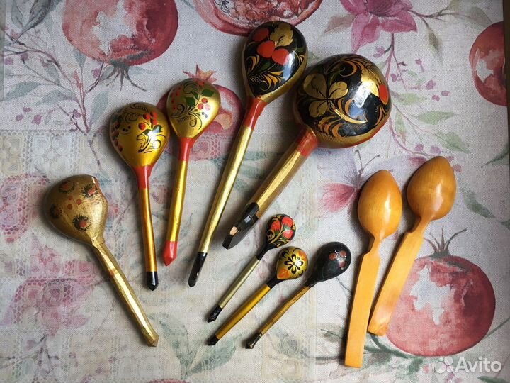Расписные деревянные ложки