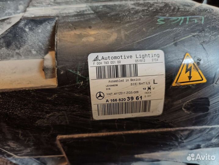 Фара левая Mercedes ml w166