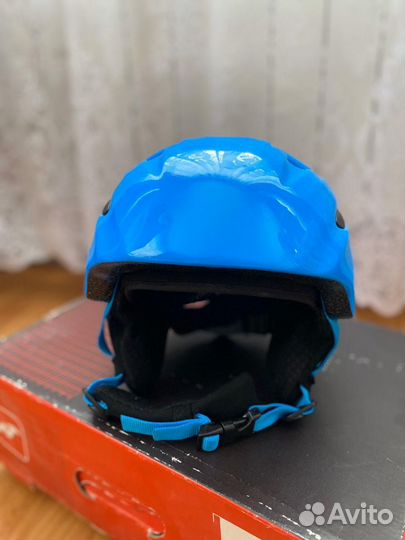 Детские горнолыжный шлем + горнолыжные очки