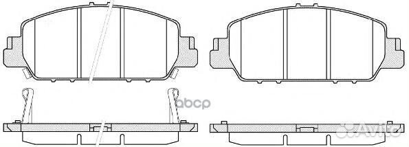 Колодки торм. диск. 154802 Remsa